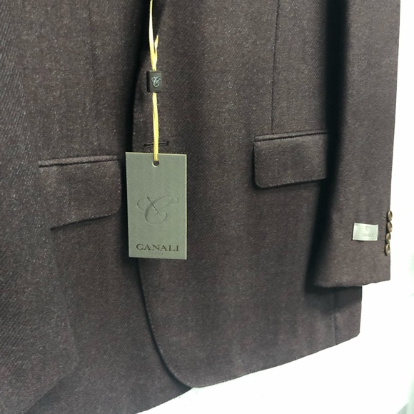 Canali Sport Coat plum 56L - Picture 2 of 8